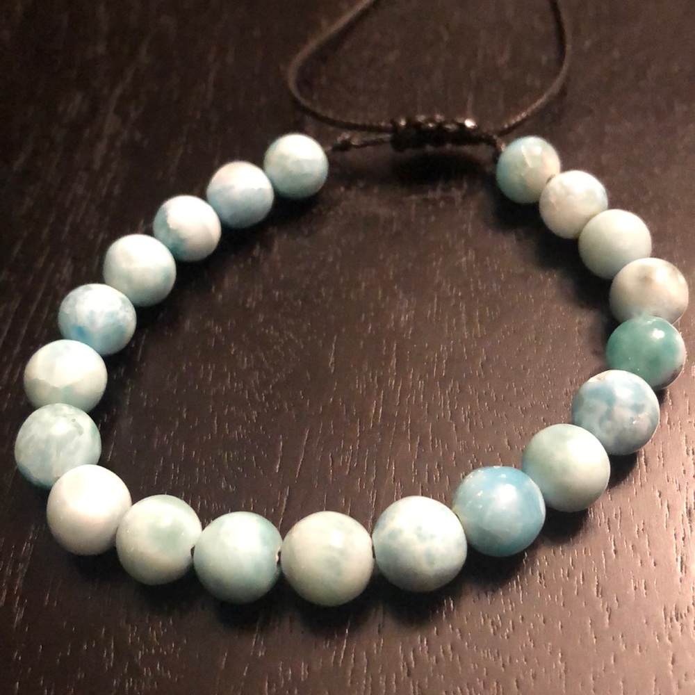 Larimar Beaded Adjustable Bracelet - image 7